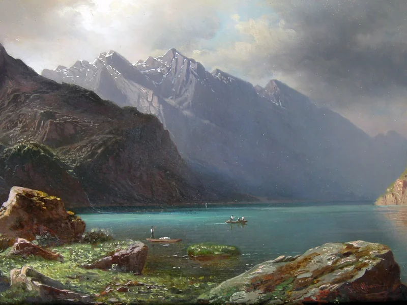 1820-Jean François Xavier Roffiaen - Le rive del Königsee